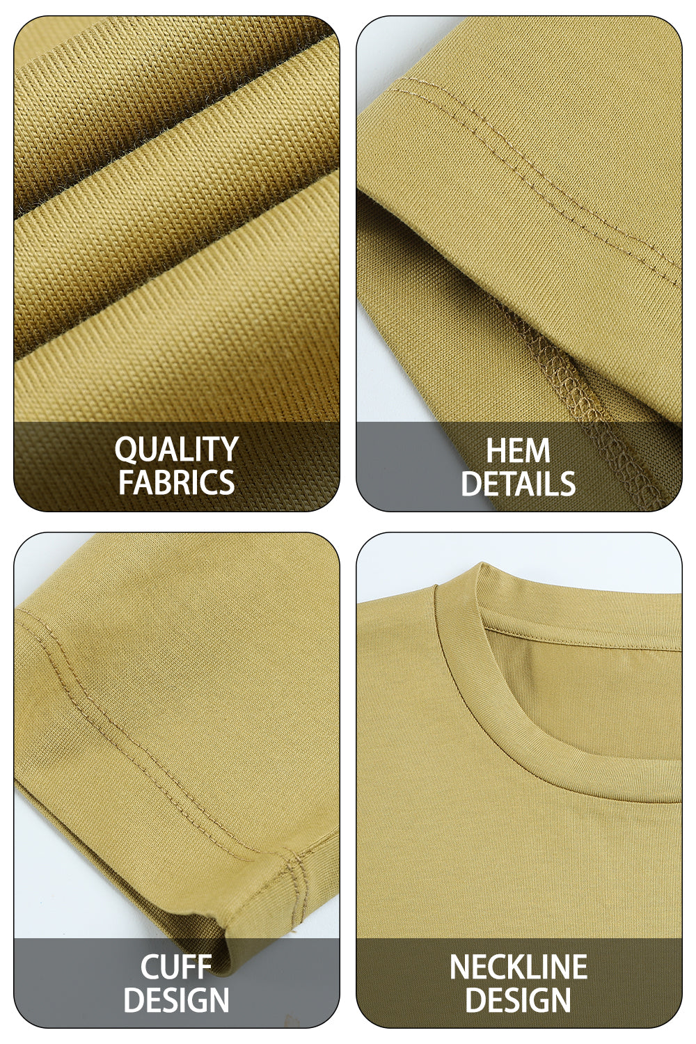 Men's Mercerized Cotton Long Sleeves T-Shirt - Green