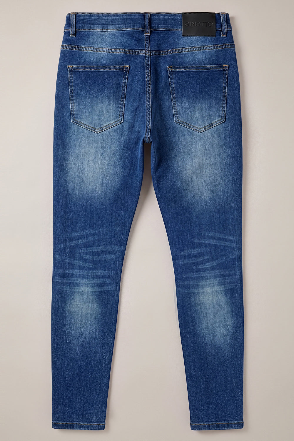 Dunkelblaue Sculpt-Skinny-Jeans für Herren