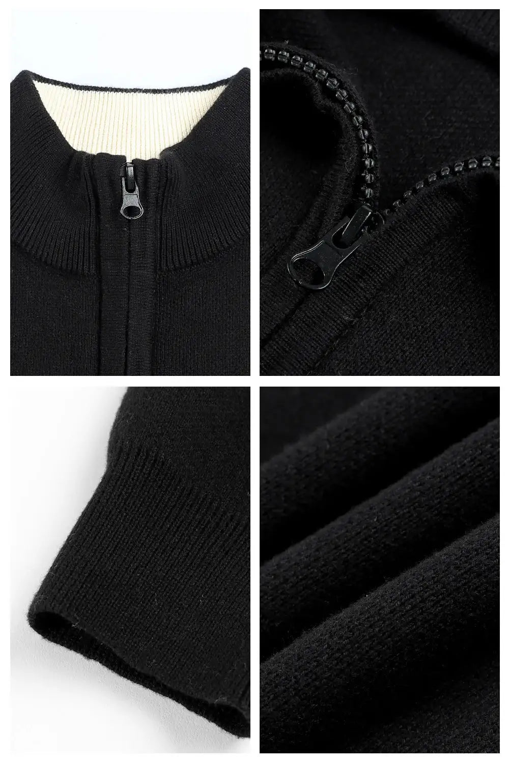 Men's Sweater Coat - Black