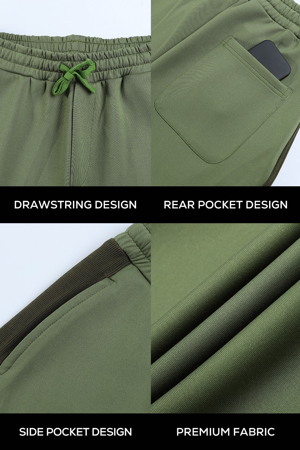 Mens Ultra-loose Casual Pant - Green