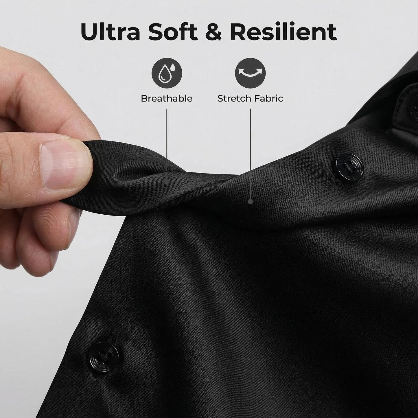 Men's Seamless Stretch Dress Shirt