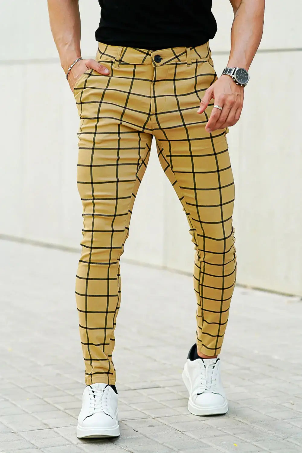 Men's Yellow Pant - Lattice
