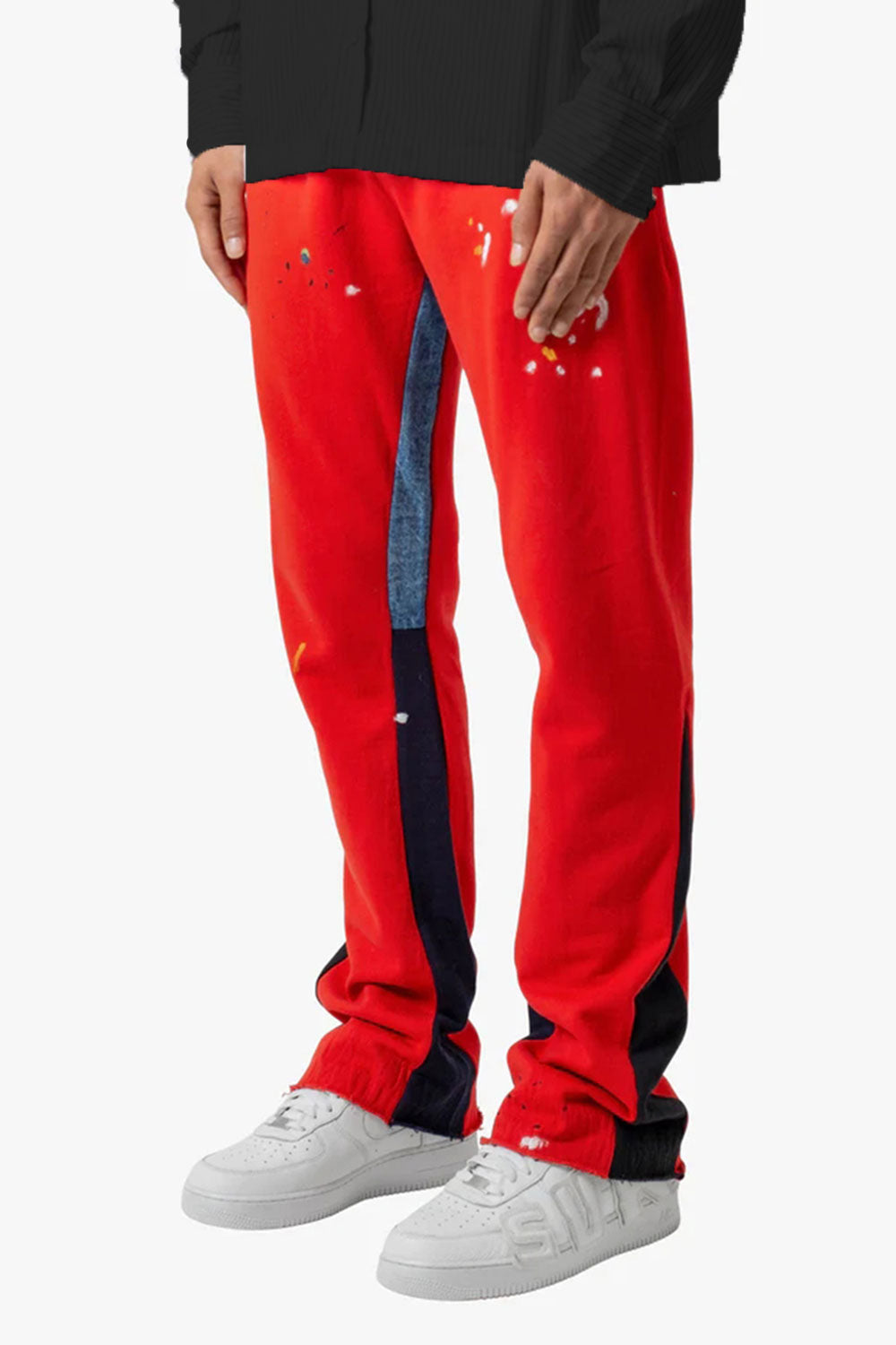 Gingtto Men\'s Red Flare Pants For Sale – GINGTTO