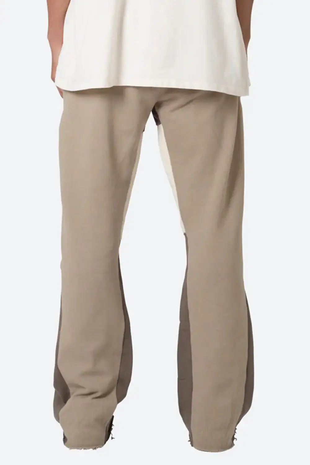 khaki flare pants