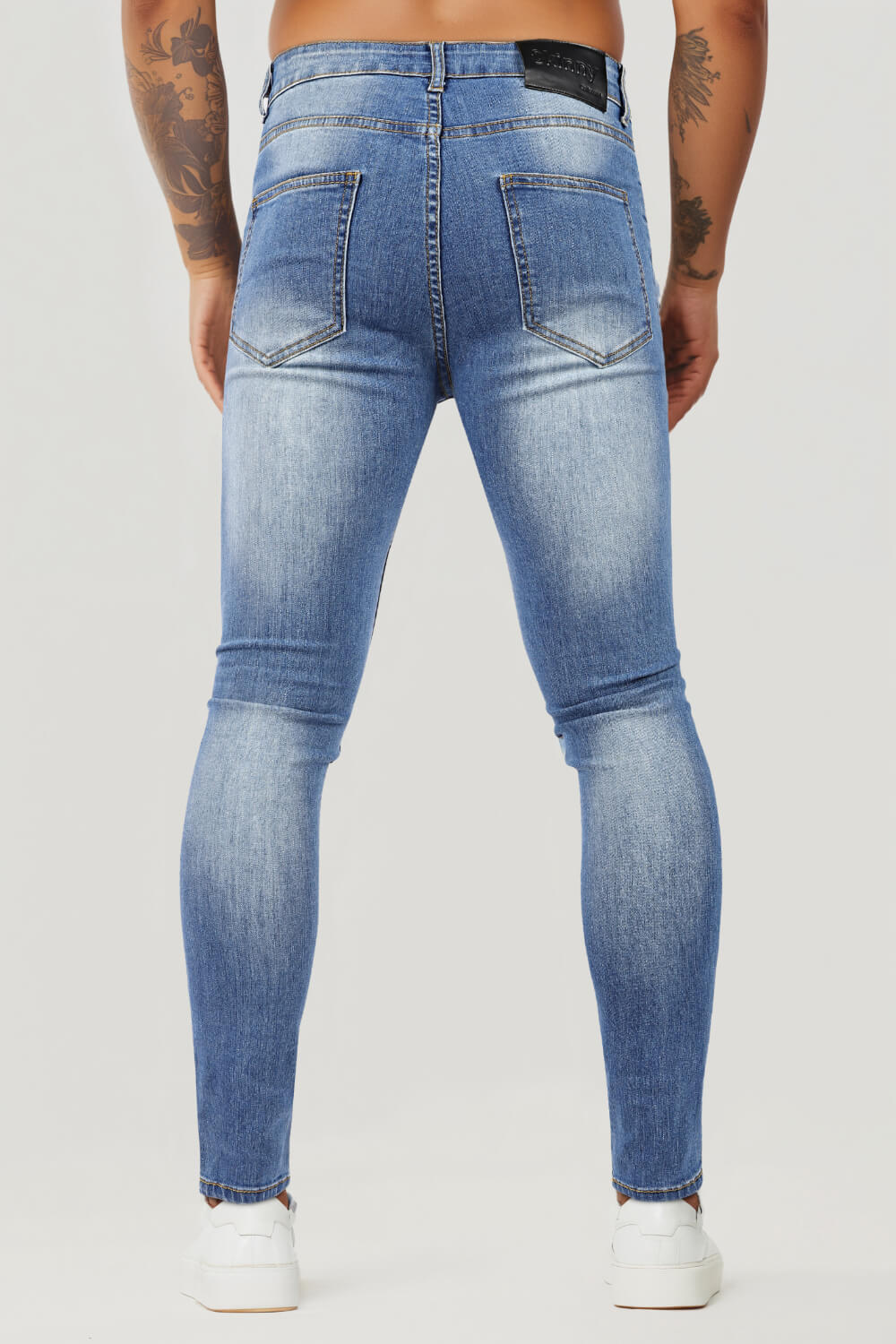 Men Washed Blue Jean - Ripped