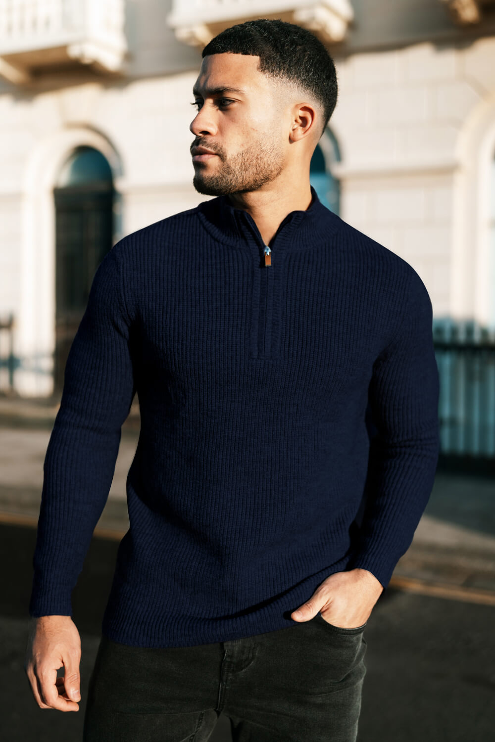 Men Quarter Zip Sweater Outfit Men's Performance Quarter Zip