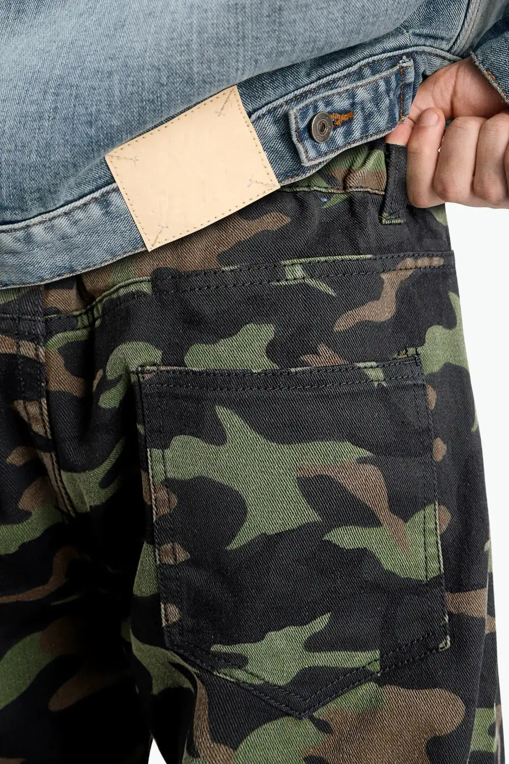 Jean de corte relajado para hombre - Camuflaje