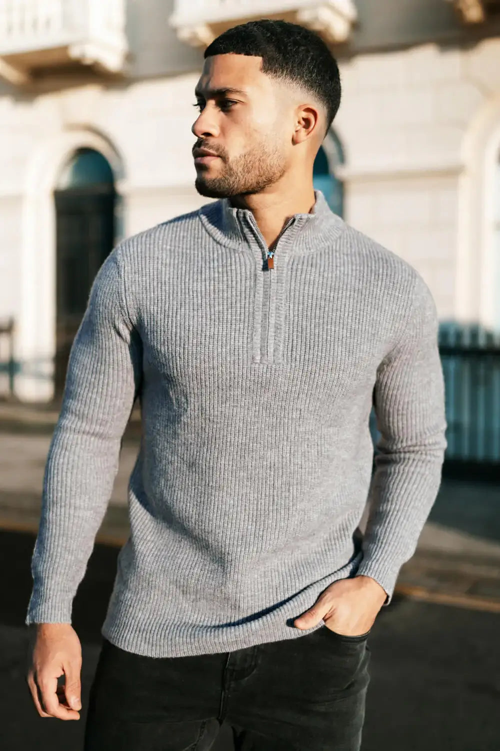 Gray Quarter Zip Sweater Gray Quarter Zip Sweater