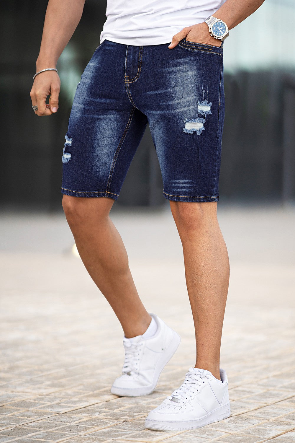 Pantalones Cortos Bermudas De Hombre Jeans BERMUDA MEZCLILLA PARA