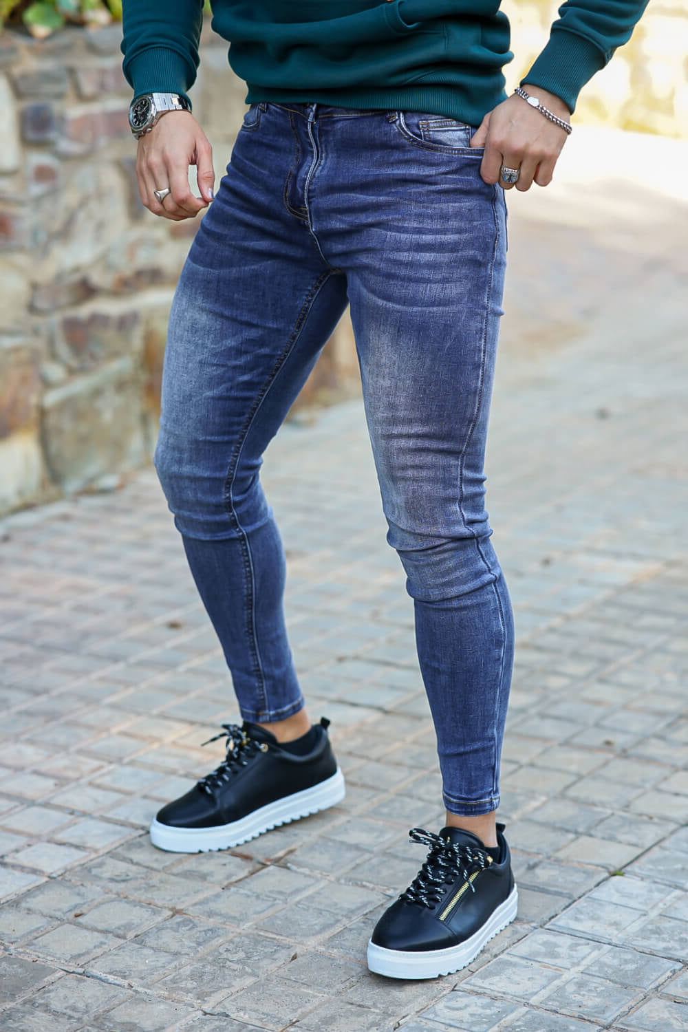 Men's Super Skinny Jeans Mens Blue Super Skinny Jeans