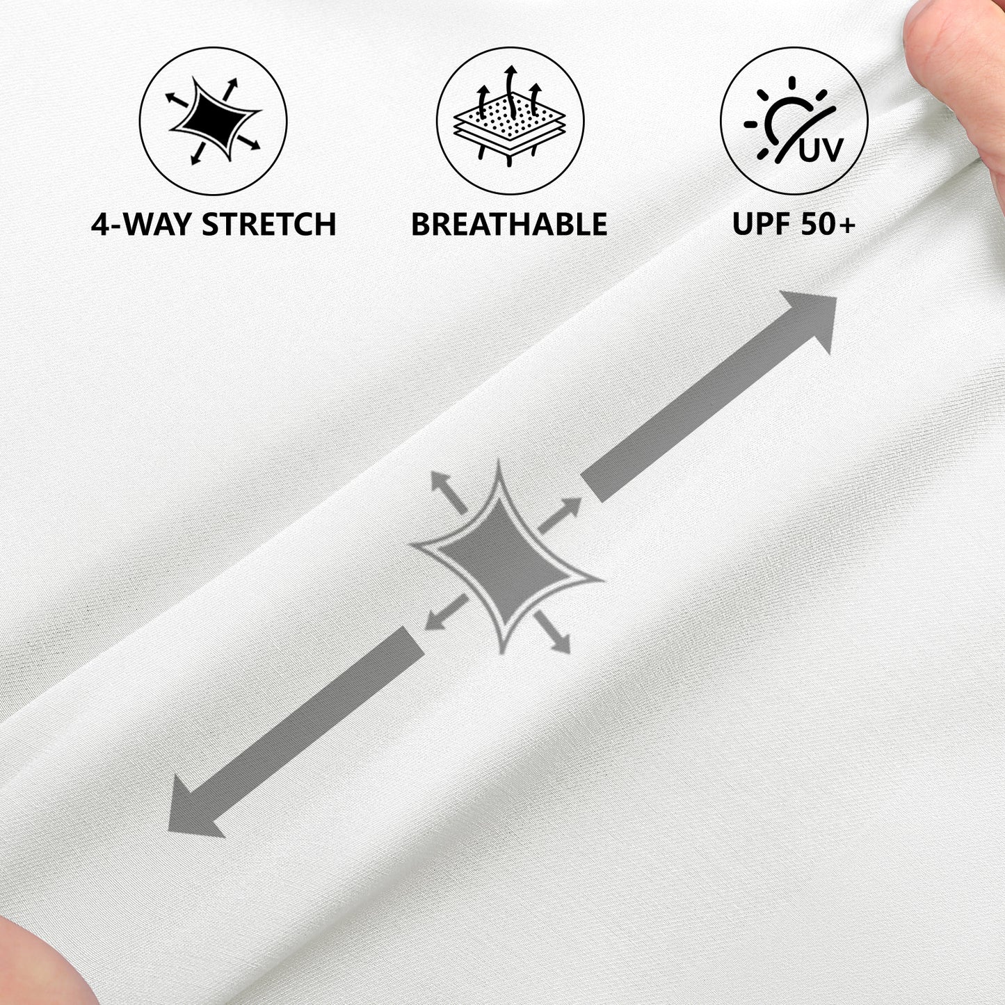 Pantalón corto chino informal para hombre - Blanco
