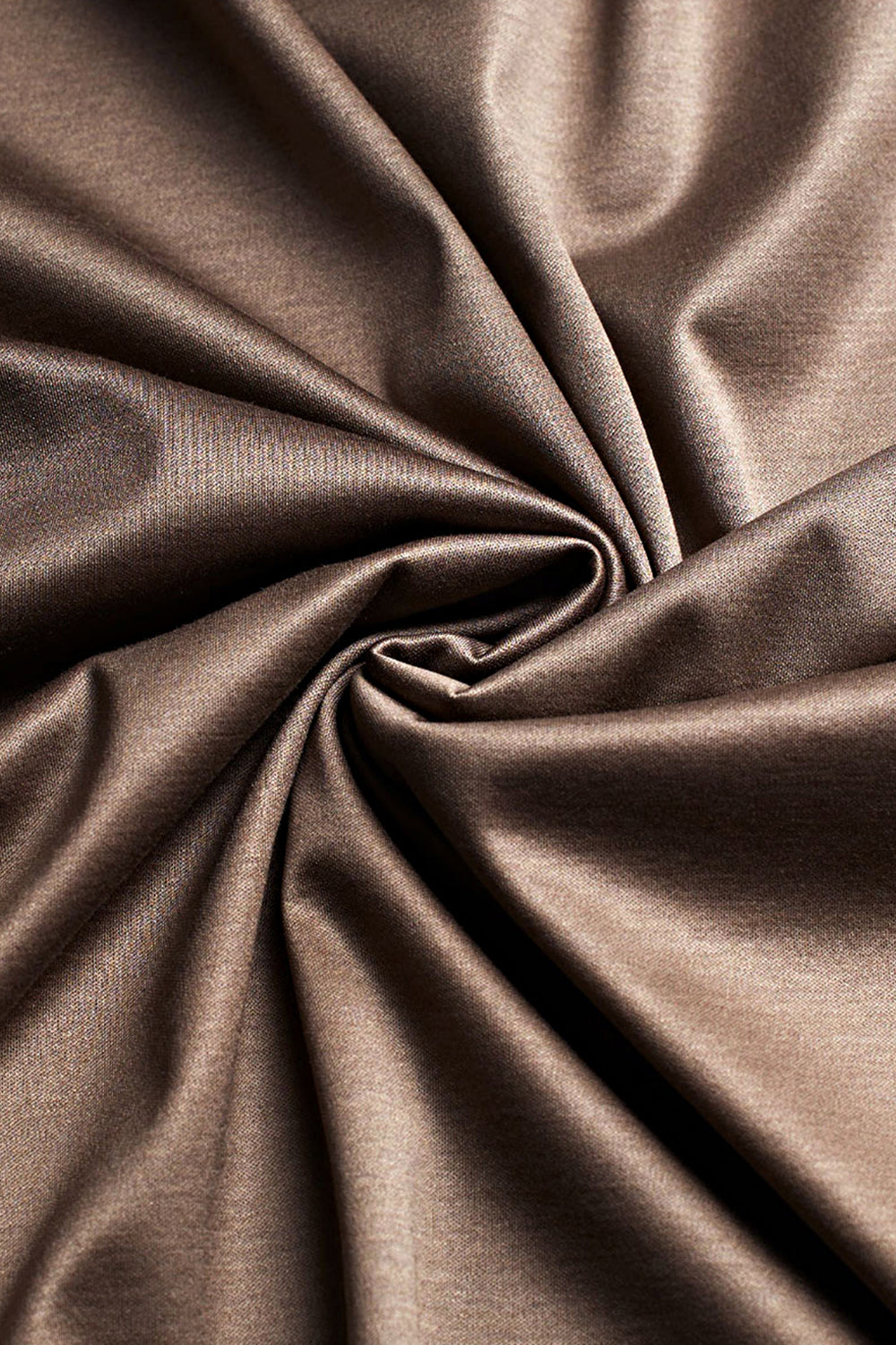 Camiseta de algodón mercerizado para hombre - Gris topo medio