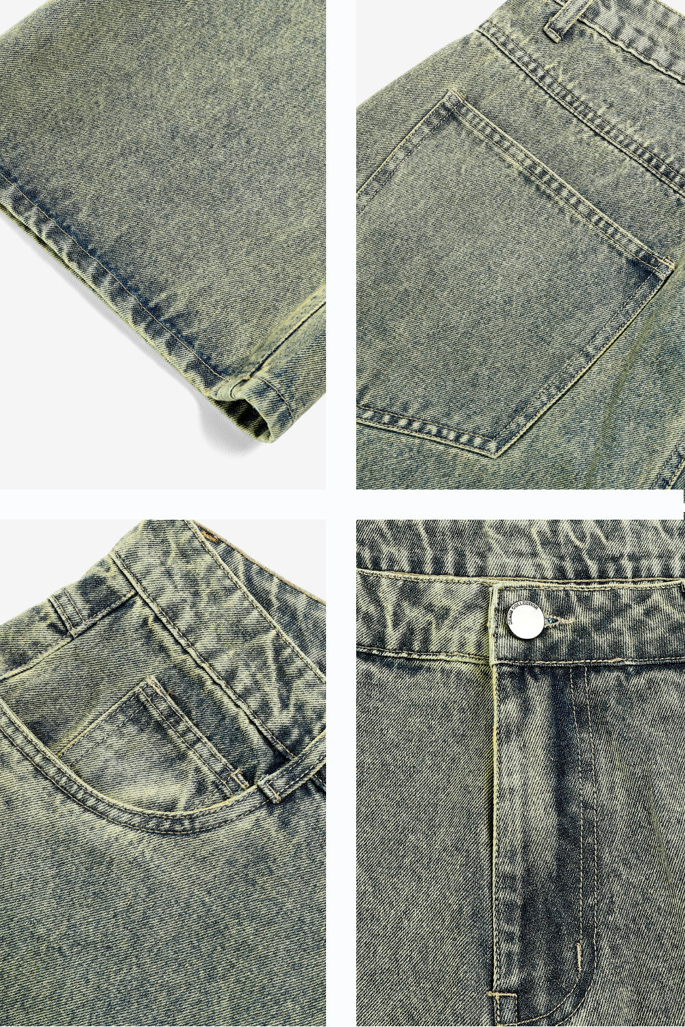 Lockere Jeans für Herren – Stacked