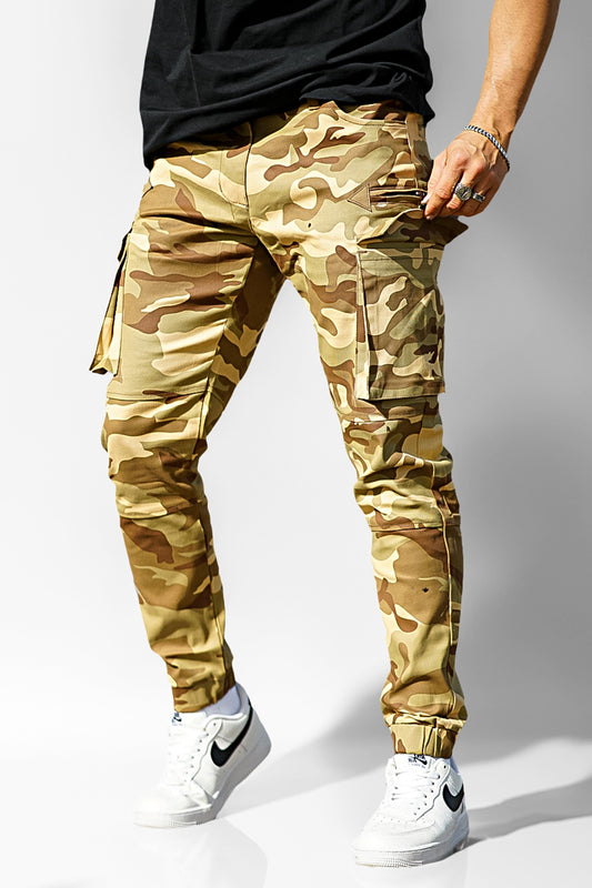 Match Men's Camouflage Wild Cargo Pant - Dark Khaki