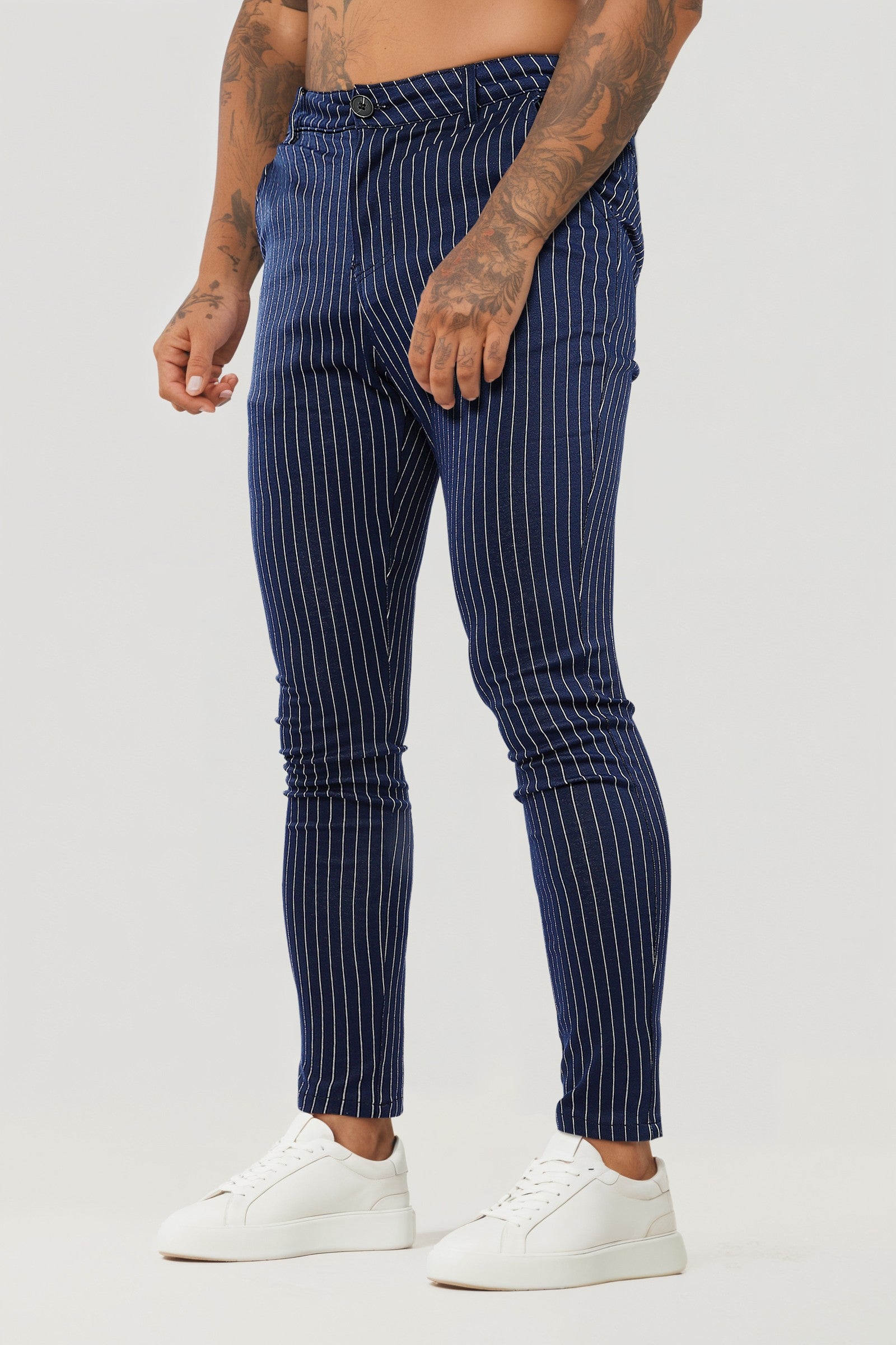Blue White Striped Pants | Mens Blue White Striped Trouser Blue White Striped Pants | Mens Blue White Striped Trouser