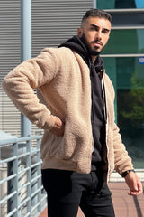 men's khaki lightweight coat