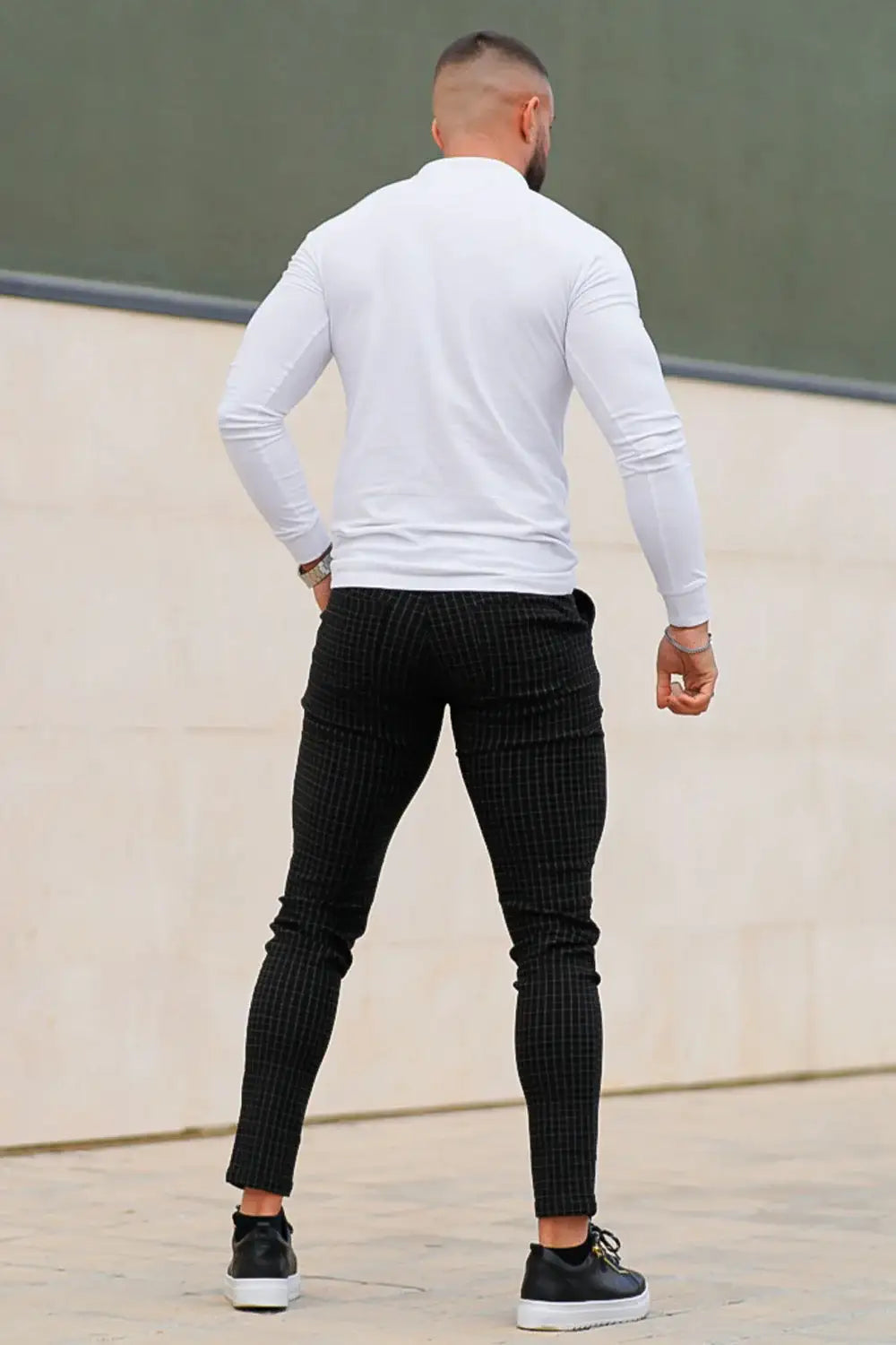 Men's Black Skinny Trouser
