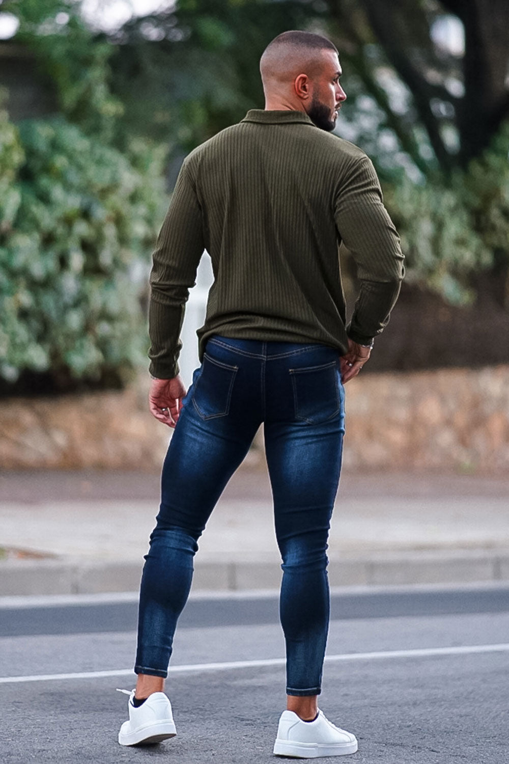 Vintage Skinny Jeans - Dark Blue