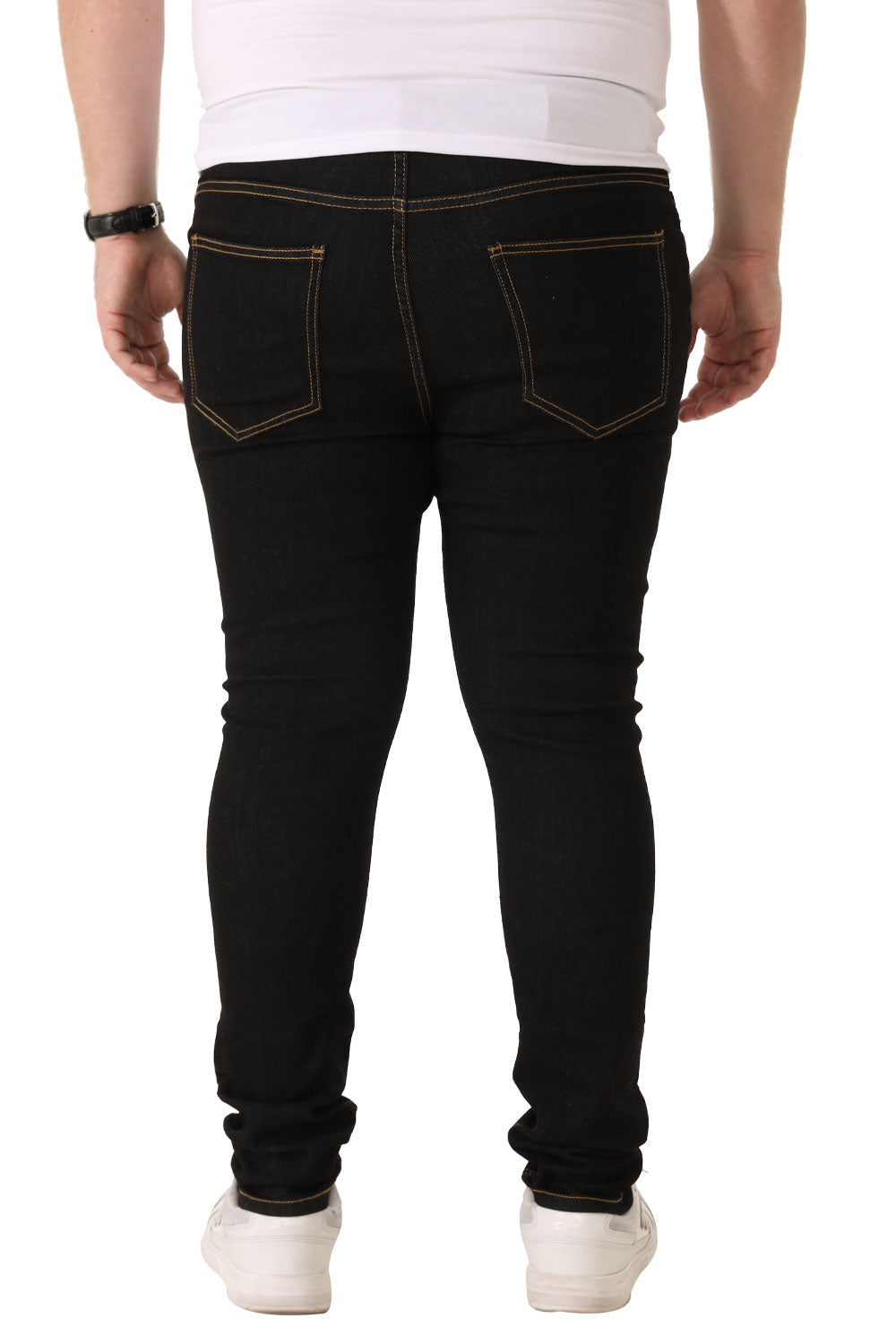 GINGTTO Vaqueros elásticos para hombre (B&T)