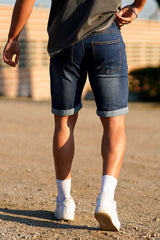 men's ripped denim shorts