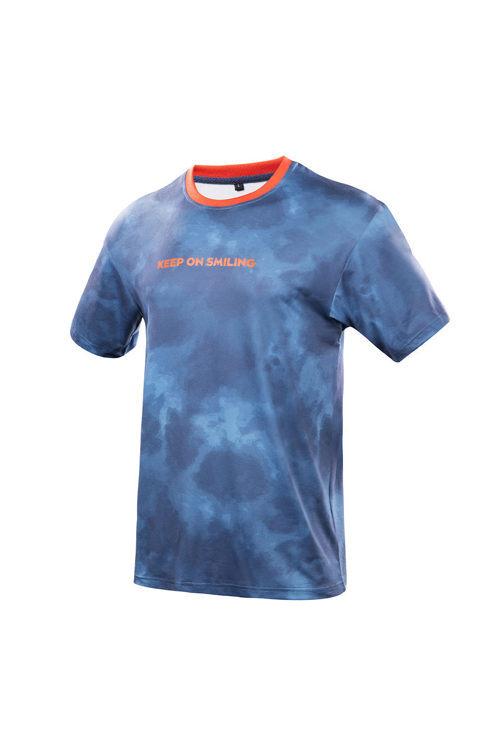 GINGTTO Heren T-shirts met ronde hals, blauw