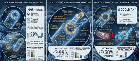 Men's Tech Jeans: Anti-Odor, Cooling & No-Bag Stretch