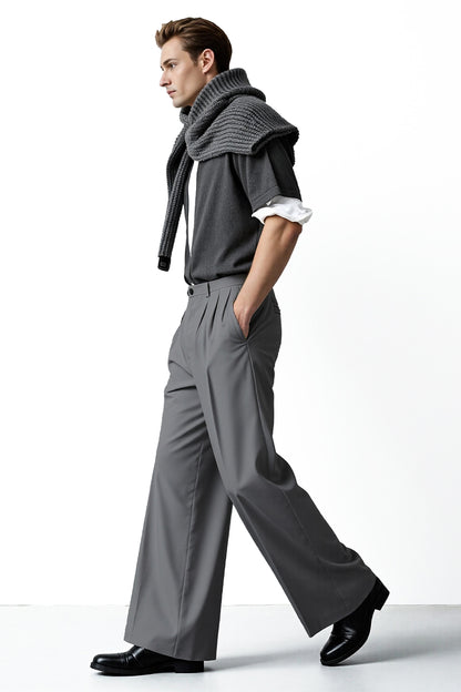 Pantalón de corte relajado para hombre - Caqui