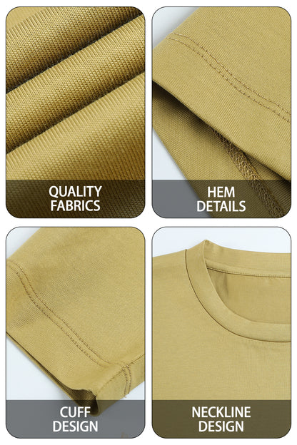 Men's Mercerized Cotton Long Sleeves T-Shirt - Green