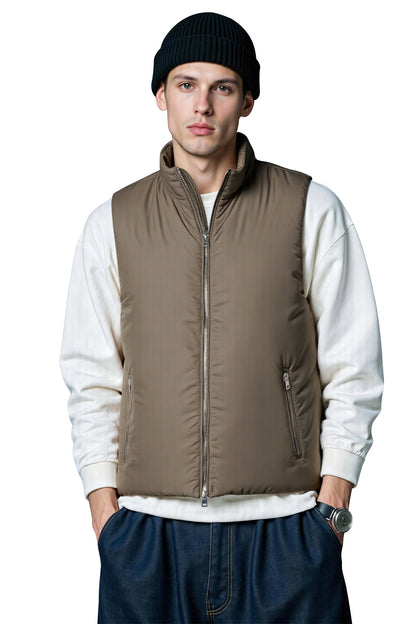 Men's Quilted Vest - Brown