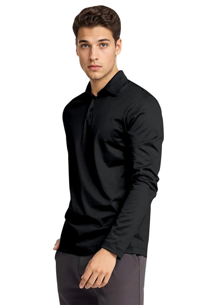 Camiseta de algodón mercerizado para hombre - Verde militar