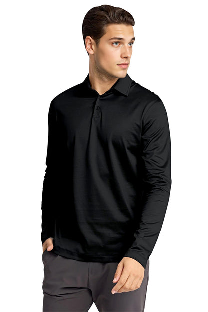 Camiseta de algodón mercerizado para hombre - Verde militar