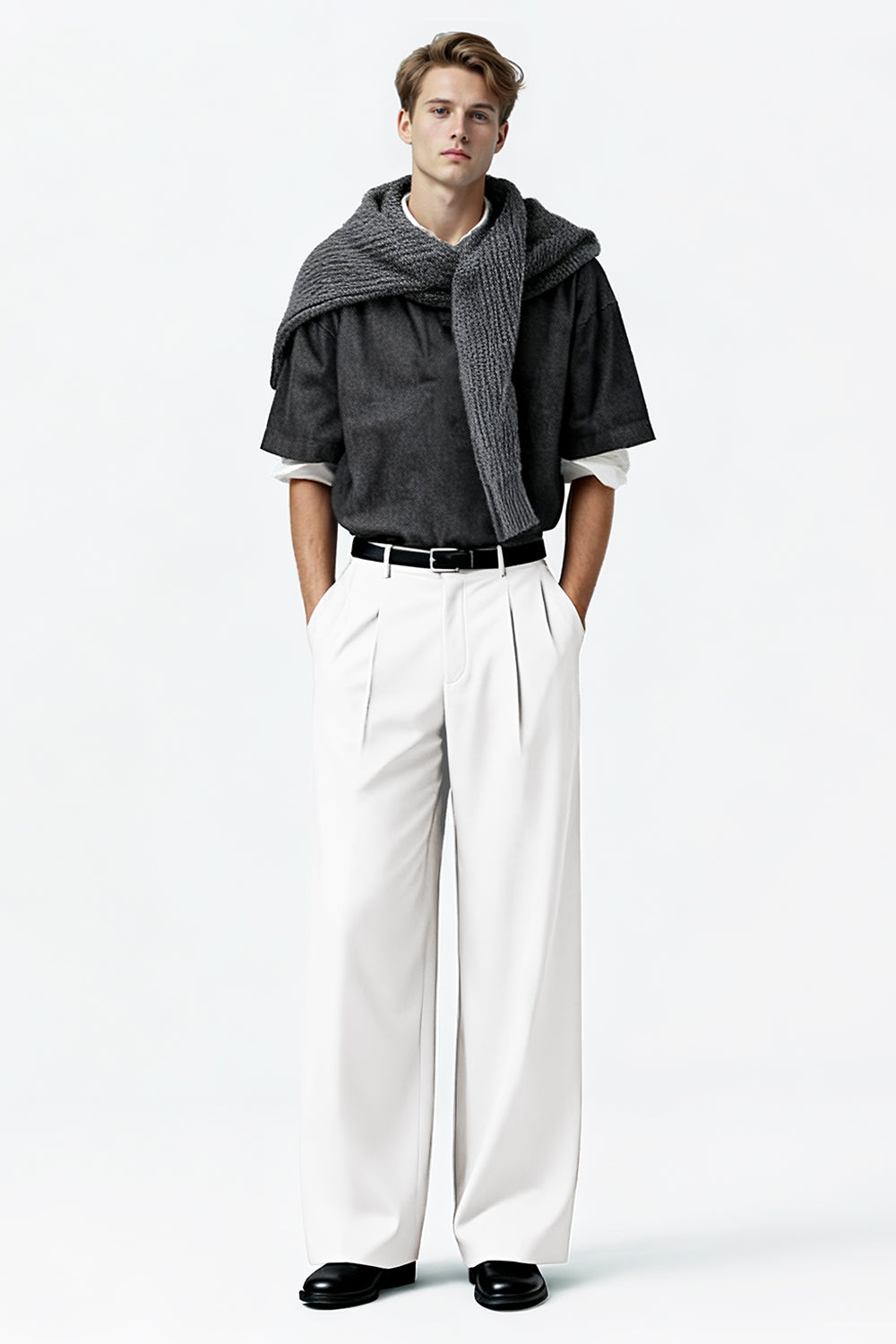 Men's Relaxed Baggy Pant - White