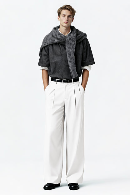 Men's Relaxed Baggy Pant - White