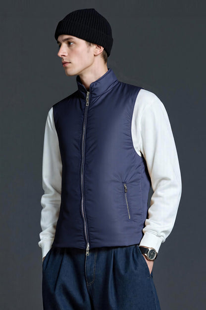 Men's Quilted Vest - Dark Blue