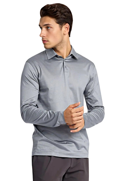 Camiseta de algodón mercerizado para hombre - Verde militar