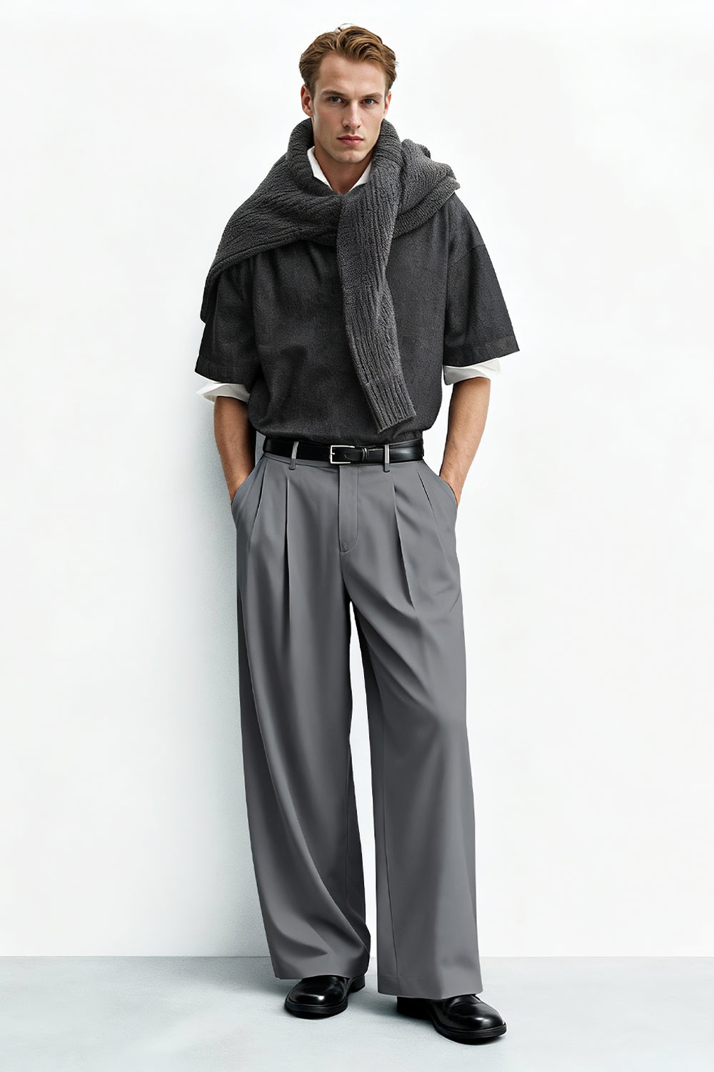 Pantalón de corte relajado para hombre - Caqui