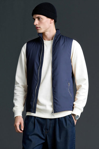 Men's Quilted Vest - Dark Blue