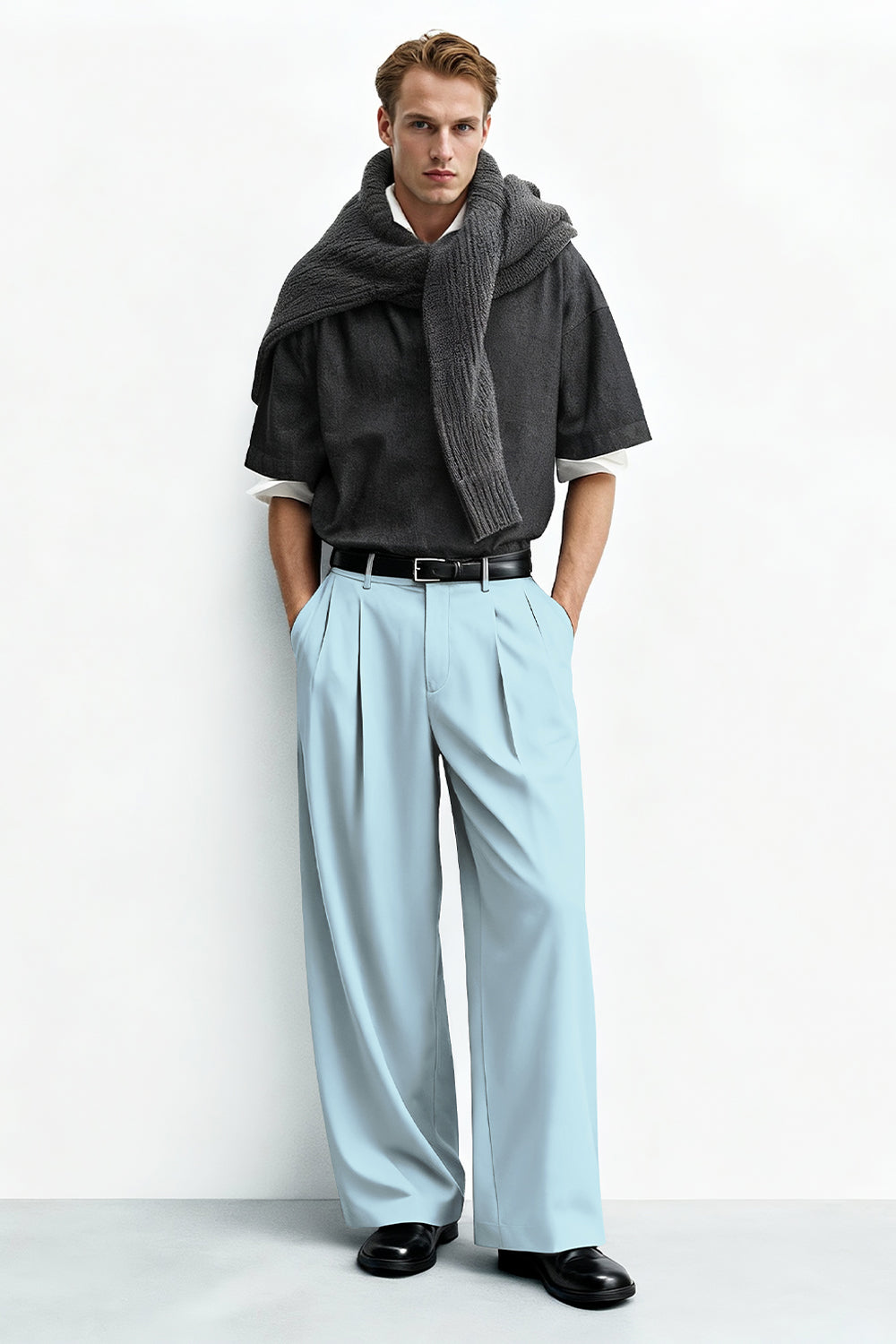 Pantalón de corte relajado para hombre - Caqui