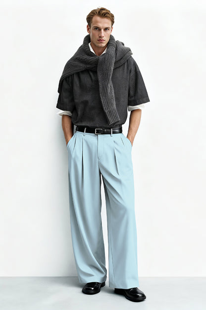 Pantalón de corte relajado para hombre - Caqui