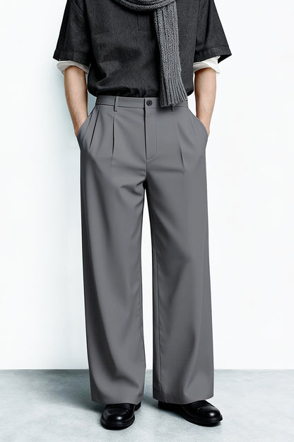 Pantalón de corte relajado para hombre - Caqui