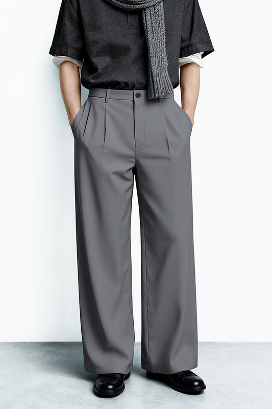 Pantalón de corte relajado para hombre - Caqui