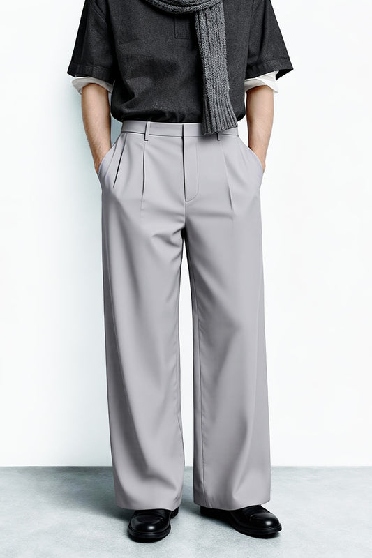 Pantalón de corte relajado para hombre - Caqui