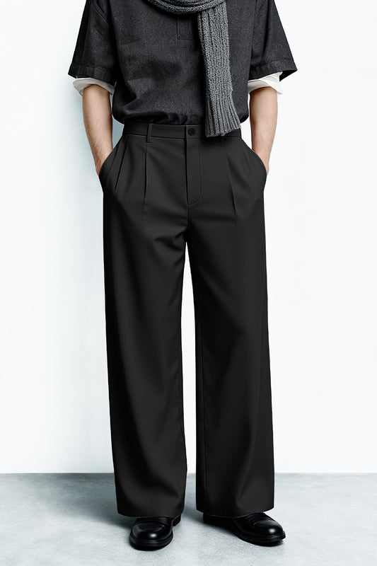 Pantalón de corte relajado para hombre - Caqui