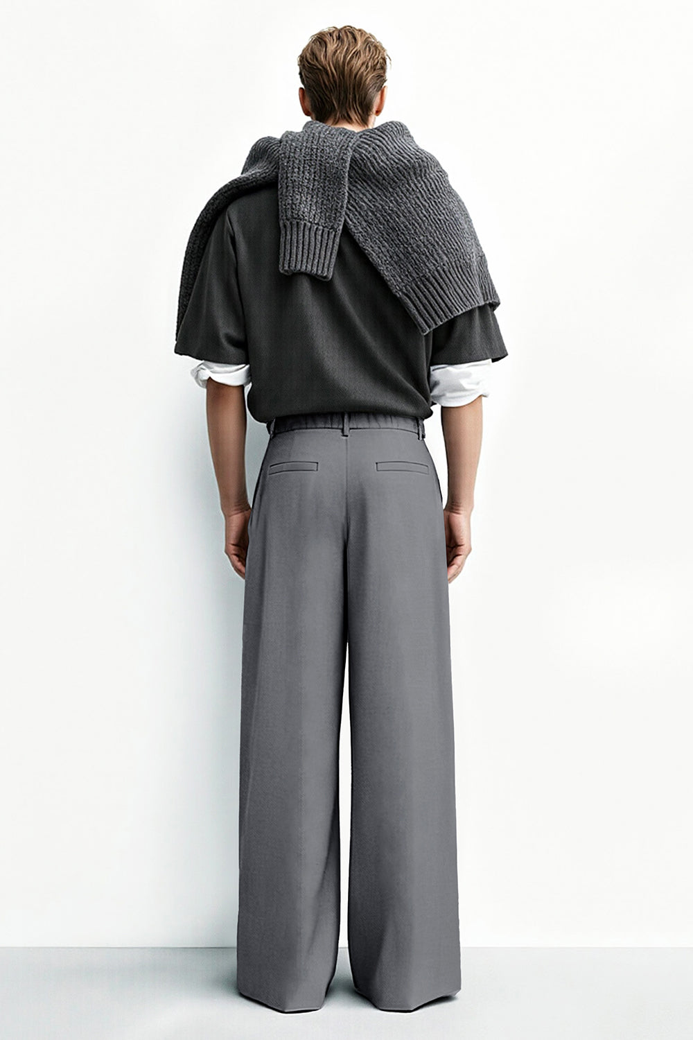 Pantalón de corte relajado para hombre - Caqui