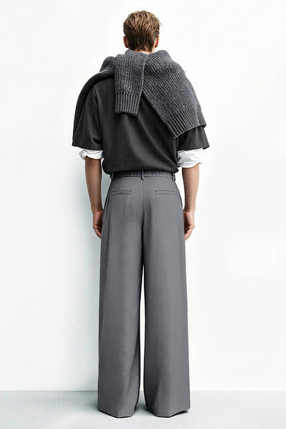 Pantalón de corte relajado para hombre - Caqui