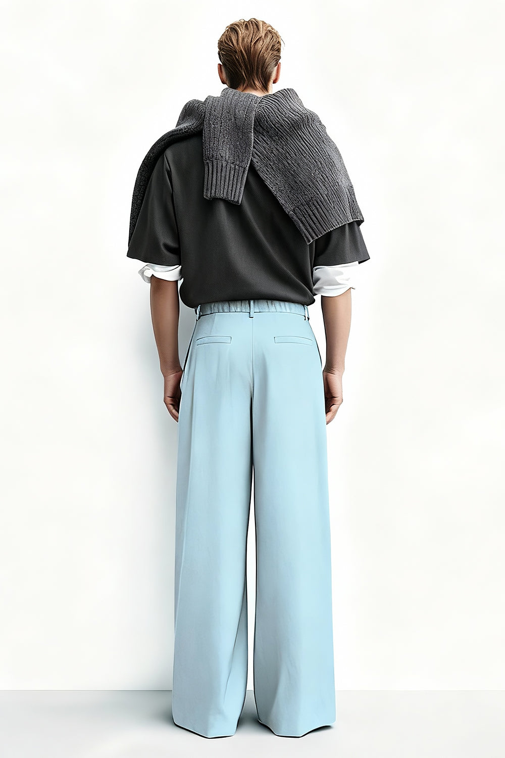 Pantalón de corte relajado para hombre - Caqui