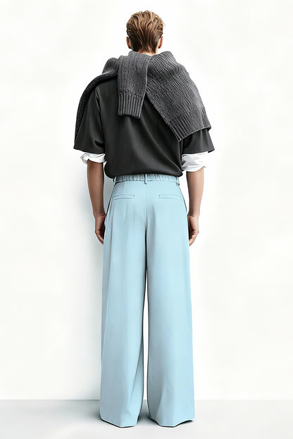 Pantalón de corte relajado para hombre - Caqui