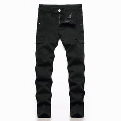 Men's fashion black jeans
