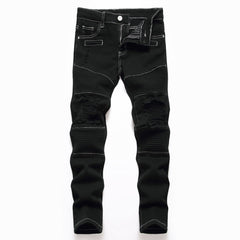 Men's straight leg black jeans