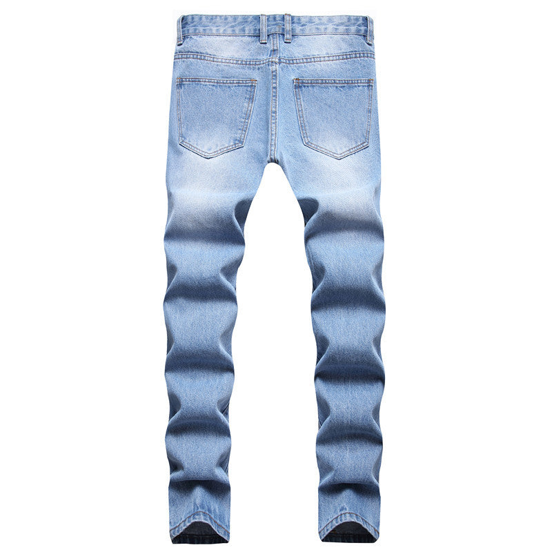 Men's blue casual jeans
